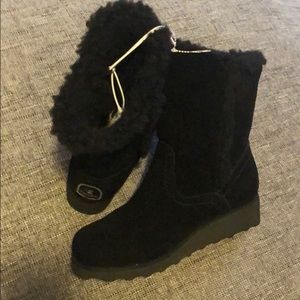 Bearpaw Wedge Booties
